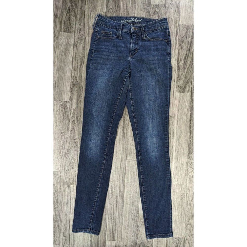 (3/$35) Universal Thread Size 0 / 25 Reg‎ High Rise Skinny Denim Blue Jeans